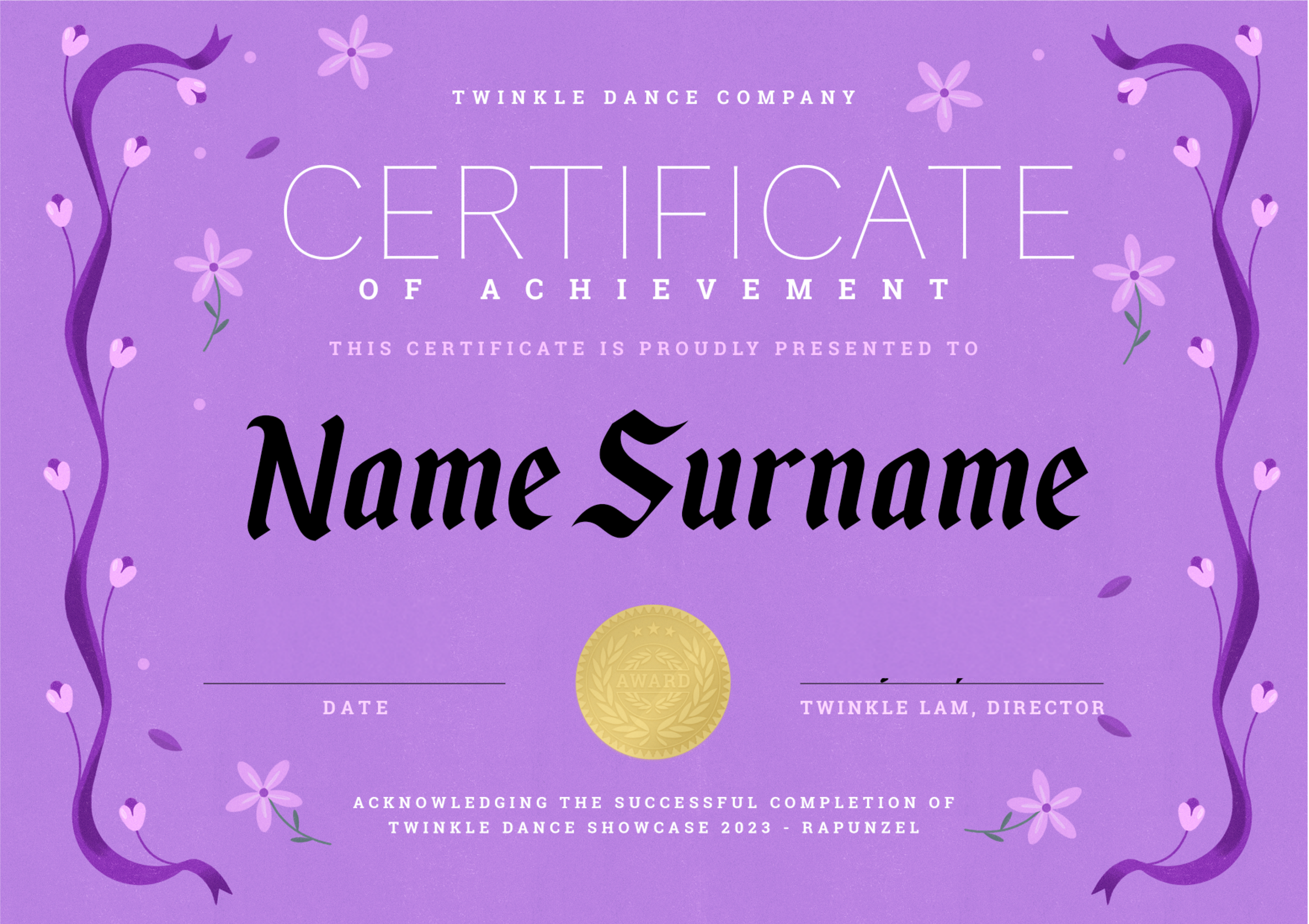 Performance Certificate 